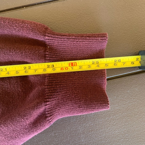 Vintage Izod Sweater Burgundy Navy Blue V-Neck Size XL - Picture 12 of 13